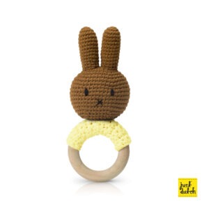 melanie handmade teether ring, pastel yellow