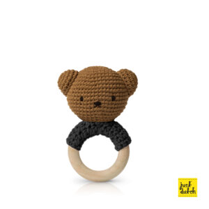 boris handmade bijtring, zwart