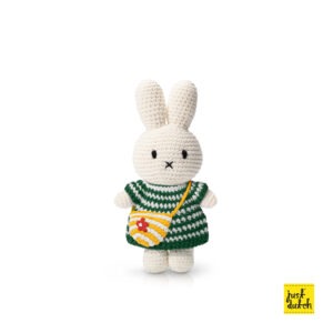 miffy handmade and her green small striped dress + bag