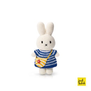 miffy handmade and her blue small striped dress + bag