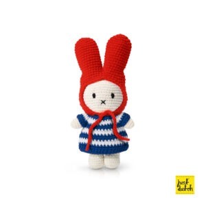 miffy handmade and her blue striped dress + red hat