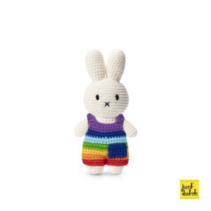 miffy handmade and her bright rainbow overall