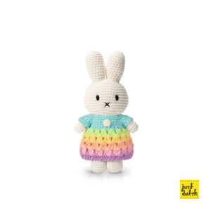 miffy handmade and her pastel rainbow dress