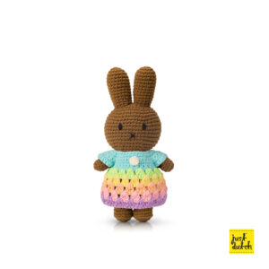 melanie handmade and her pastel rainbow dress