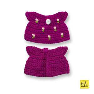 cerise tulpen jurk handmade