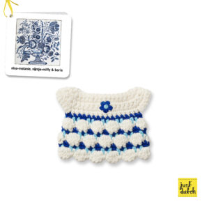 new delft blue dress handmade