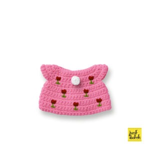 roze tulpen jurk handmade