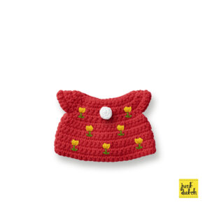 rode tulpen jurk handmade