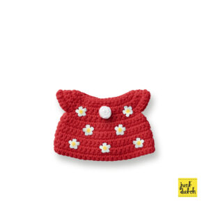 rode bloemenjurk handmade