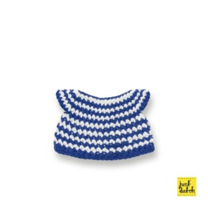 blue small striped dress handmade