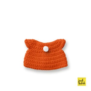 orange dress handmade