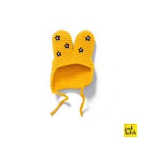 bee hat with flowers handmade