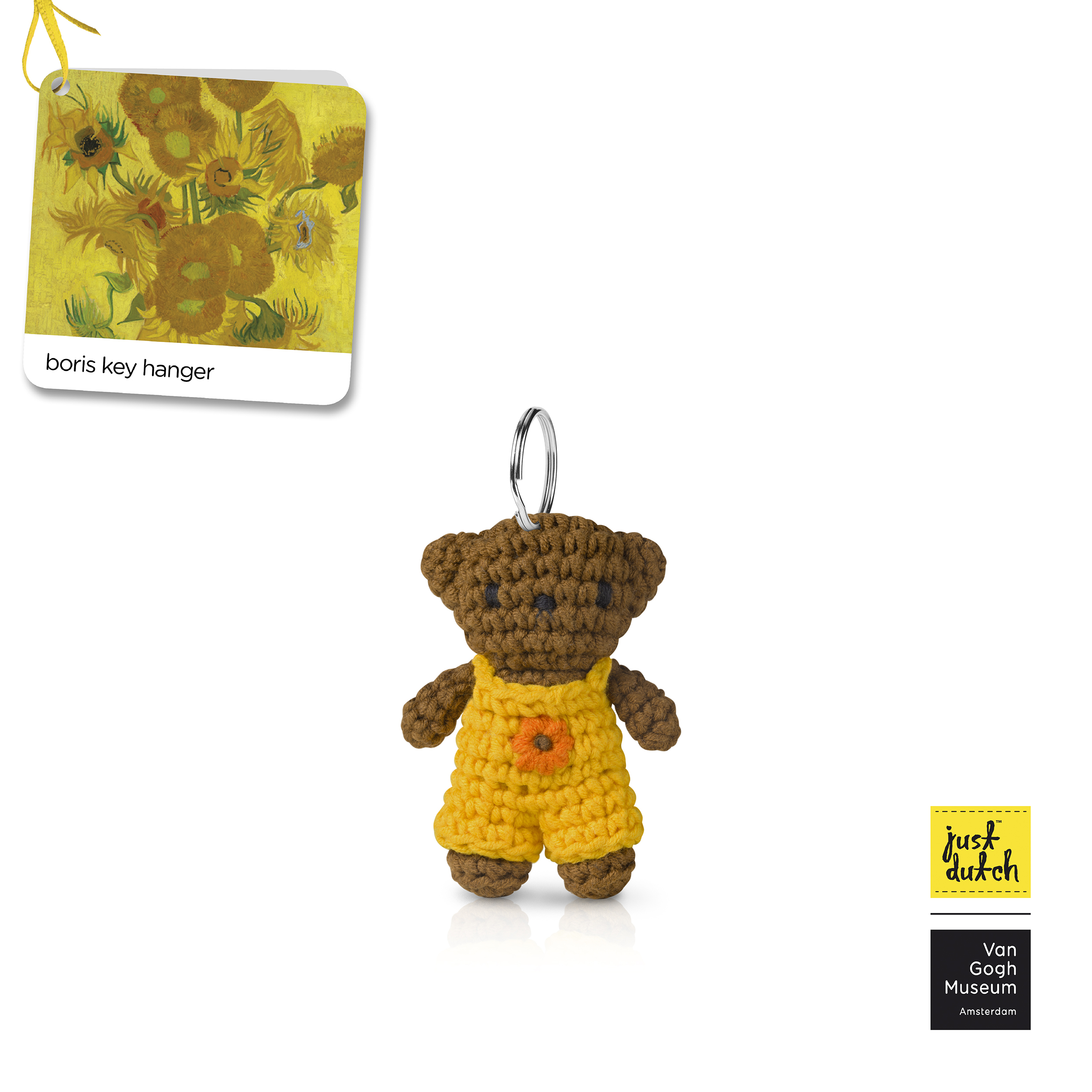 boris handmade keychain sunflowers