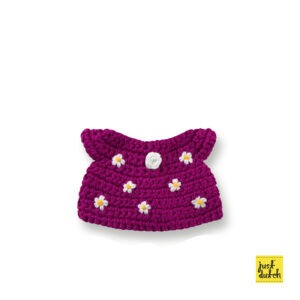 cerise floral dress handmade