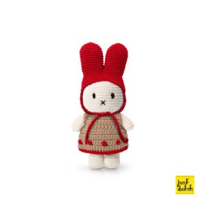 miffy handmade and her roses dress + red hat