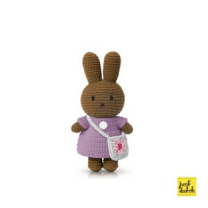 nina handmade en haar lila jurk + bloementasje