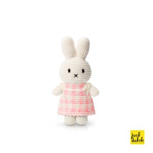 Nijntje handmade en haar pastel roze ruitjes jurk