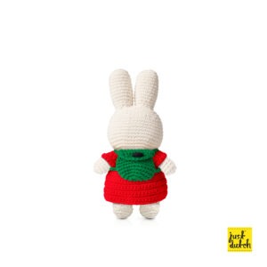 miffy handmade and her red dress + green backpack
